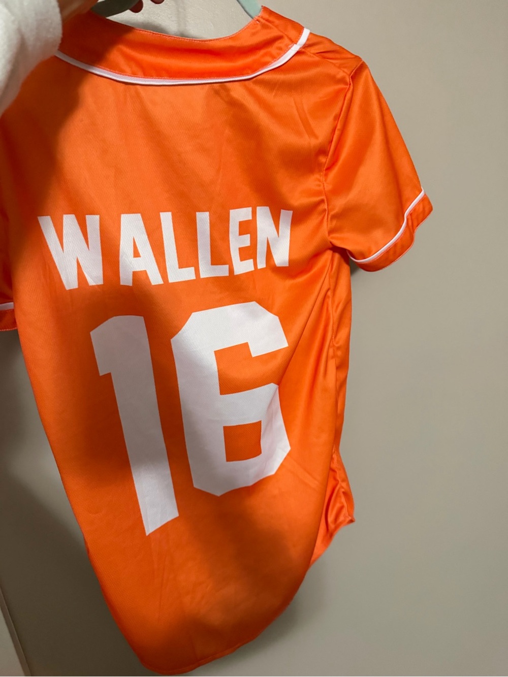 Morgan wallen  Number 16 Team Tennessee Jersey with White Lettering